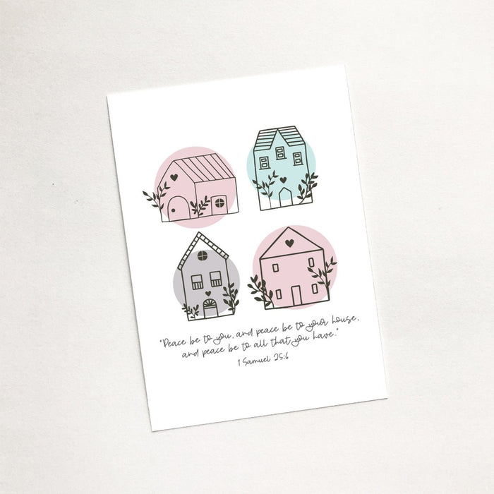 Peace Be To Your House (Scandi Home) A7 Magnet