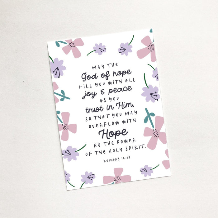 May The God Of Hope (Petals) A7 Magnet