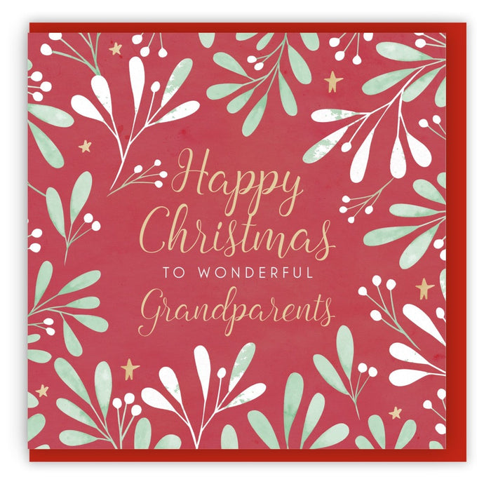 Happy Christmas To Wonderful Grandparents Single Christmas C