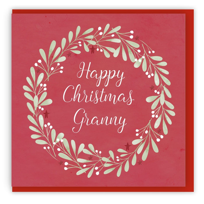 Happy Christmas Granny Single Christmas Card
