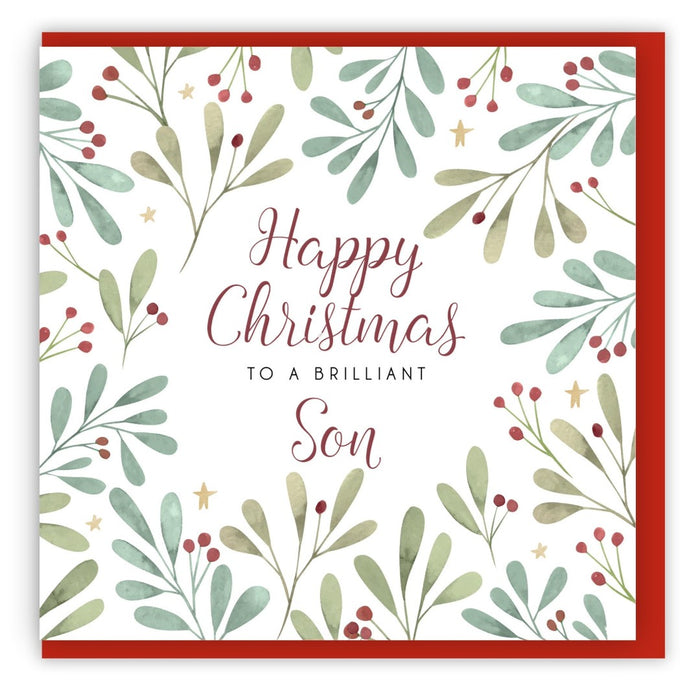 Happy Christmas Son Single Christmas Card