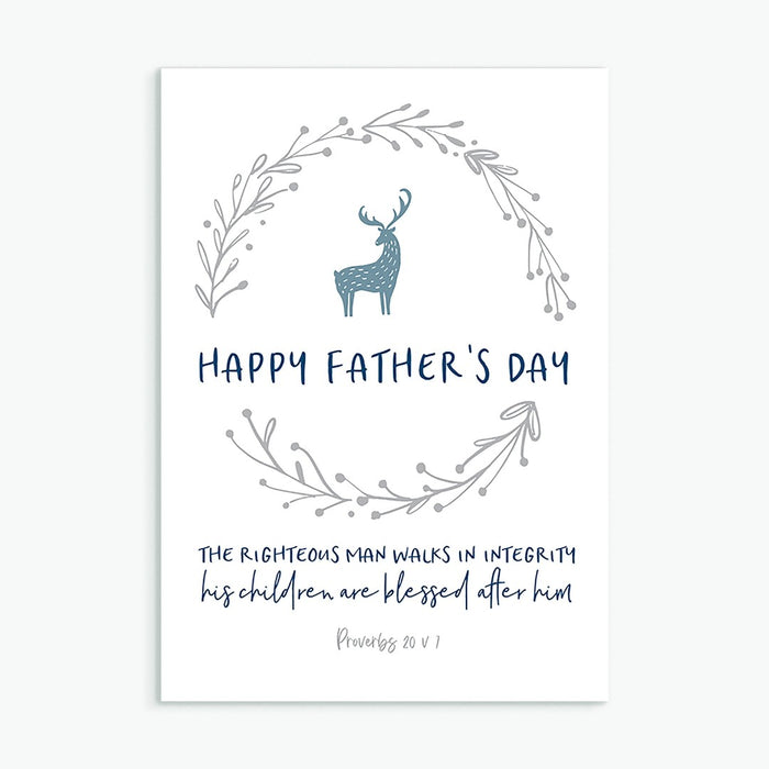 The Righteous Man Fathers Day Card