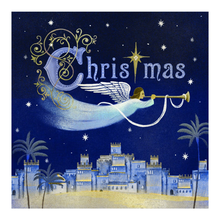 Tearfund - Angel Over Bethlehem (Pack Of 10)