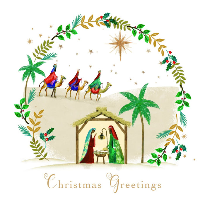 Tearfund - Nativity Wreath (Pack Of 10)