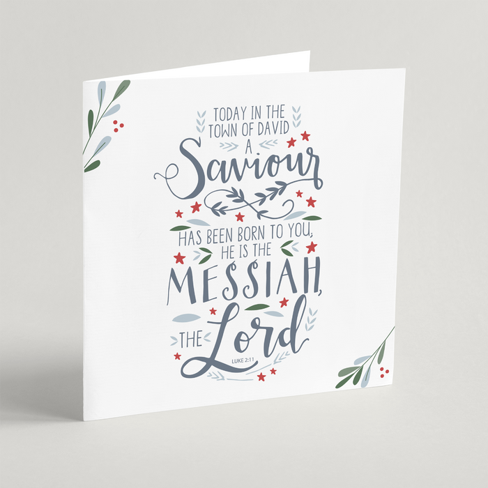 A Saviour Has Been Born Christmas Cards - 10 Pack