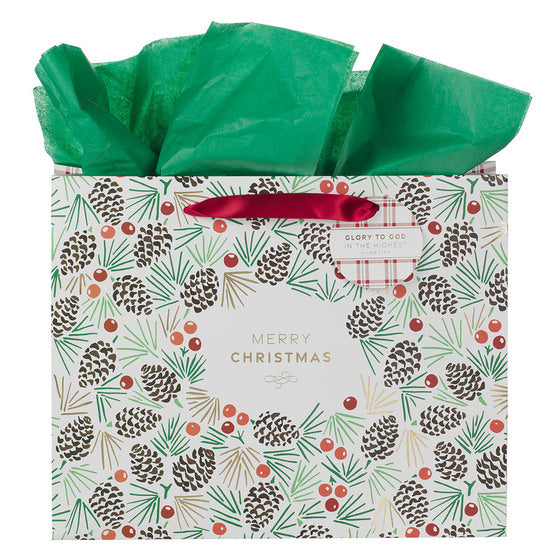 Large Gift Bag: Merry Christmas, Glory