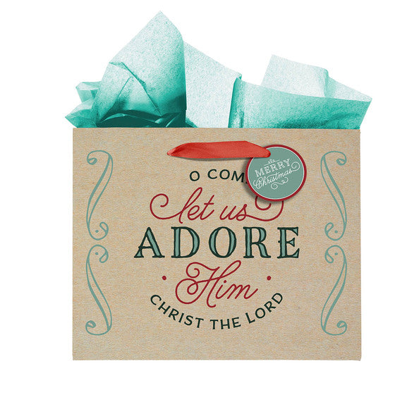 Large Gift Bag: Come Let Us Adore Him