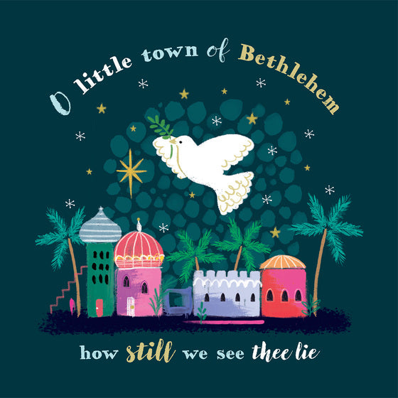 Compassion Charity Christmas Cards: Dove/Bethlehem (10pk)