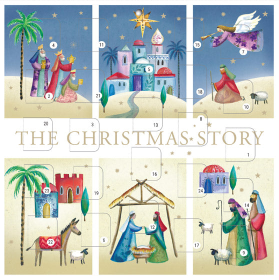 The Christmas Story Advent Calendar Card