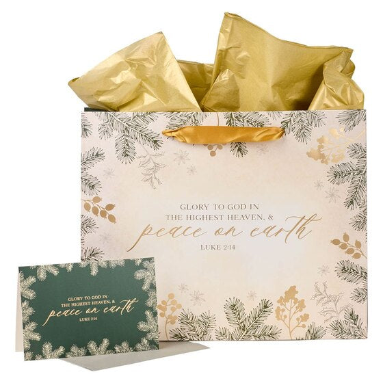 Large Gift Bag & Card: Glory To God