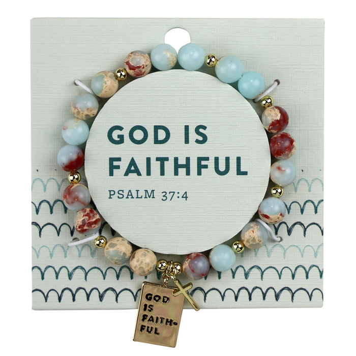 God is Faithful Bracelet