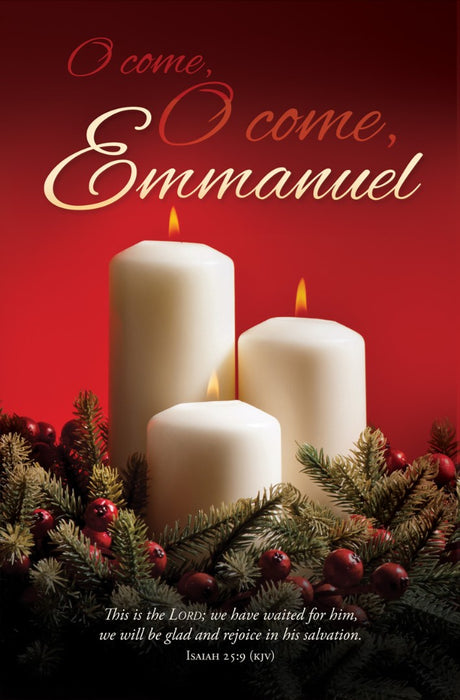 O Come Emmanuel Christmas Bulletin (pack of 100)