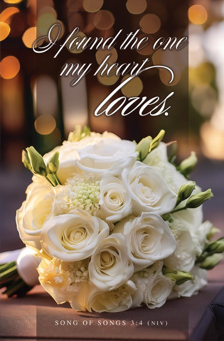 One My Heart Loves Wedding Bulletin (pack of 100)
