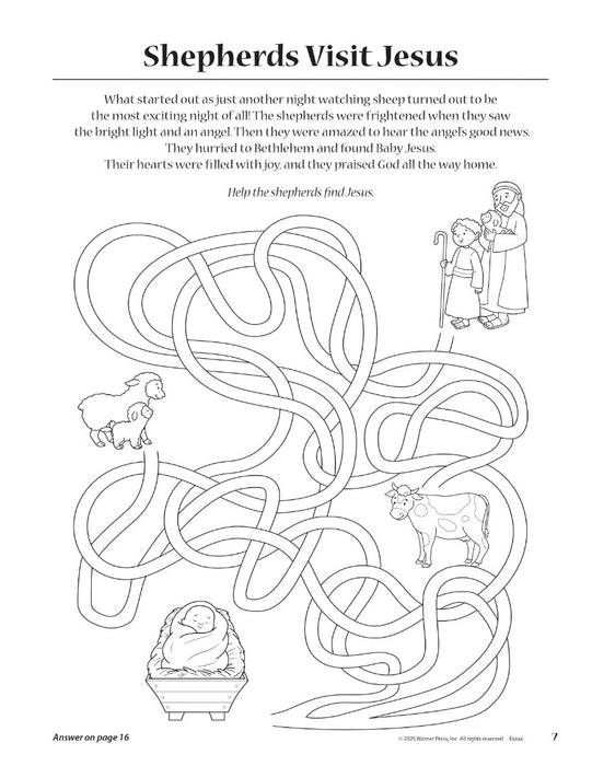 Christmas Puzzles Coloring Activity Book