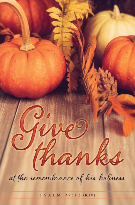 Give Thanks Thanksgiving Bulletin (pack of 100)