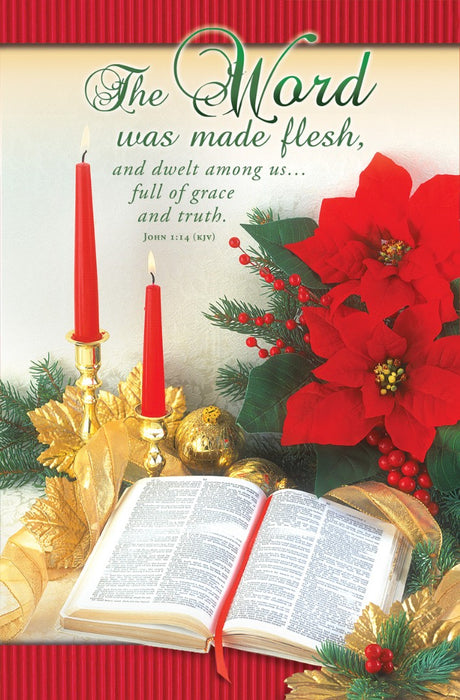 The Word Was Made Flesh Christmas Bulletin (pack of 100)