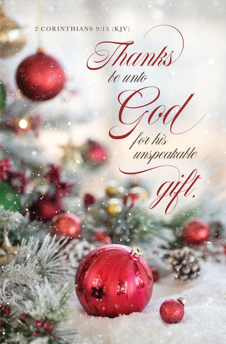 Thanks Be Unto God Christmas Bulletin (pack of 100)