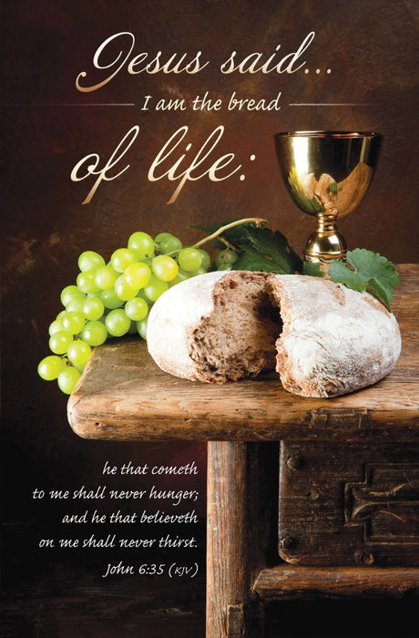 I Am the Bread of Life Communion Bulletin (pack of 100)