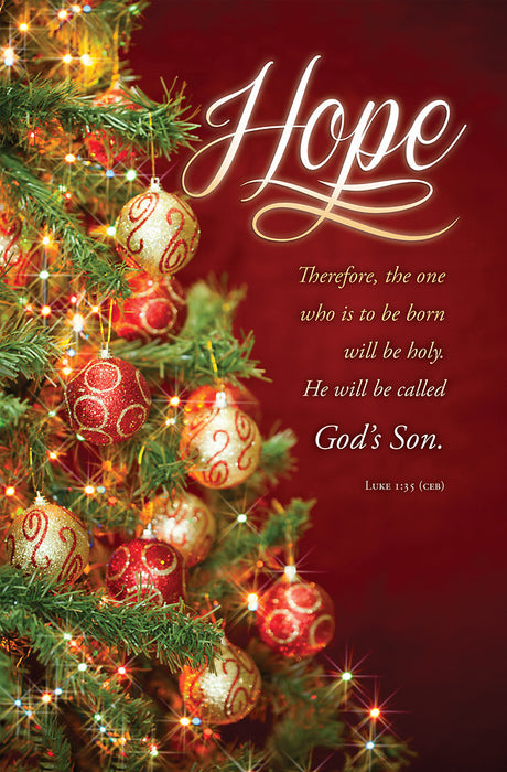 Hope Luke 1:35 Advent Bulletin (pack of 100)