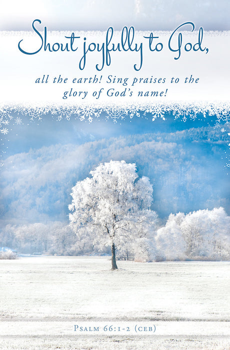 Winter Shout Joyfully Bulletin (pack of 100)