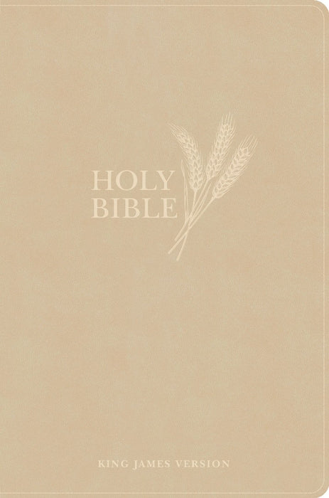 KJV Giant Print Reference Bible, Cream Cloth Over Board