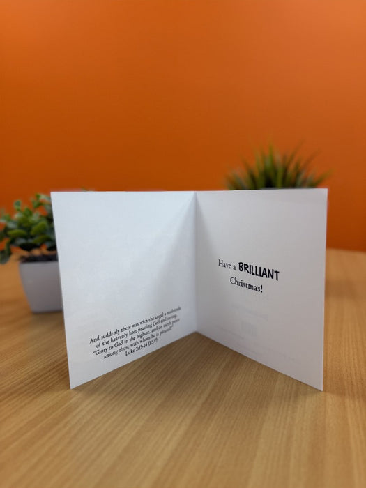 Angels Singing Carols Christmas Card - Nutty Nativity