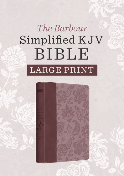 Barbour Simplified KJV - Large Print [Plum & Paisley]