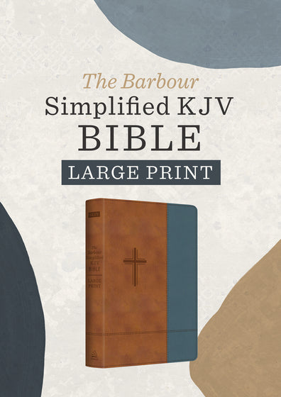 The Barbour Simplified KJV-Large Print [Rust & Stone Cross]