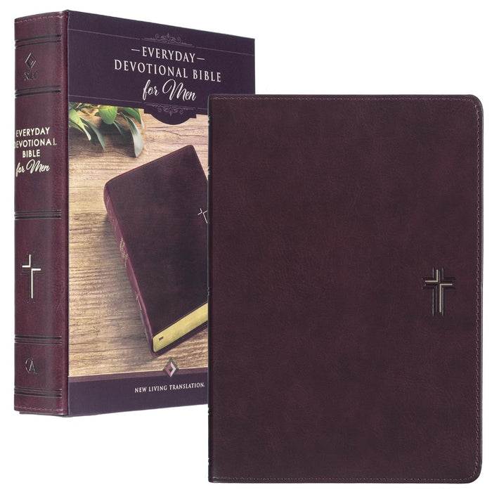 Cross Walnut Brown Faux Leather NLT Everyday Devotional