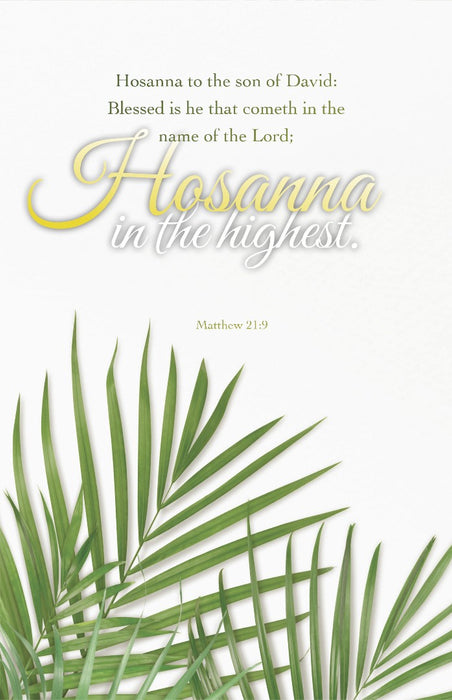 Palm Sunday Bulletin: Cometh in the Name (Pack of 100)