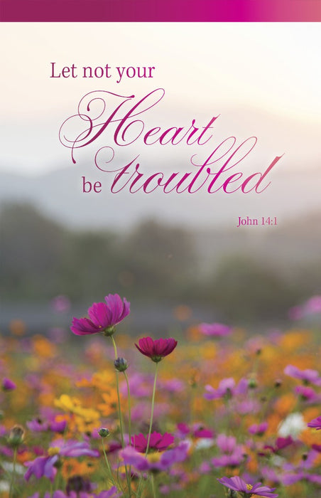 Funeral Bulletin: Let Not (Pack of 100)