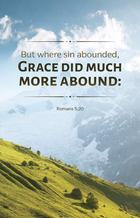 General Worship Bulletin: Grace Did (Pack of 100)