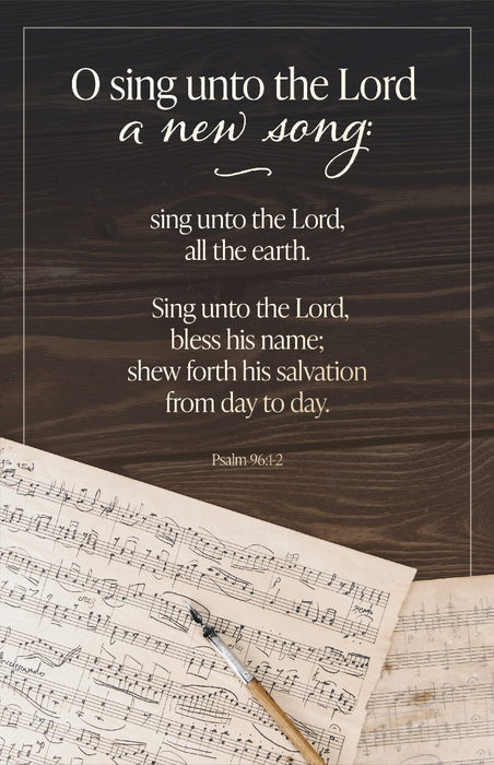General Worship Bulletin: Unto the Lord (Pack of 100)