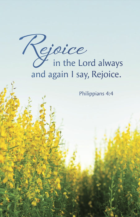 General Worship Bulletin: Rejoice (Pack of 100)