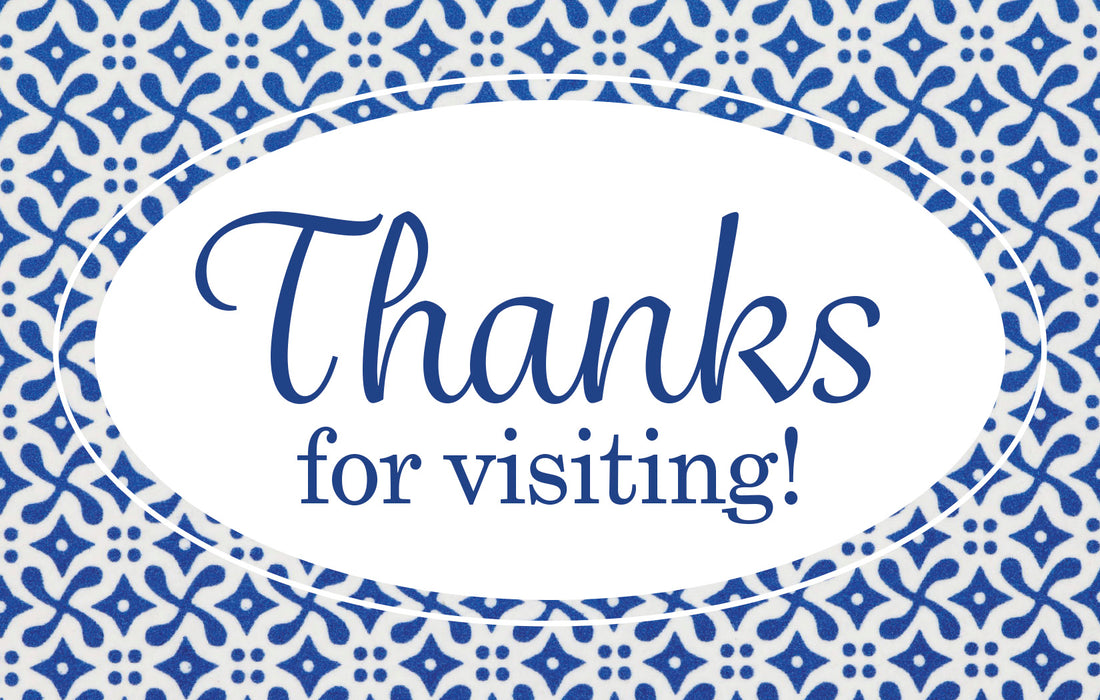 Visitor Postcard: Thanks for Visiting (Pack of 25)
