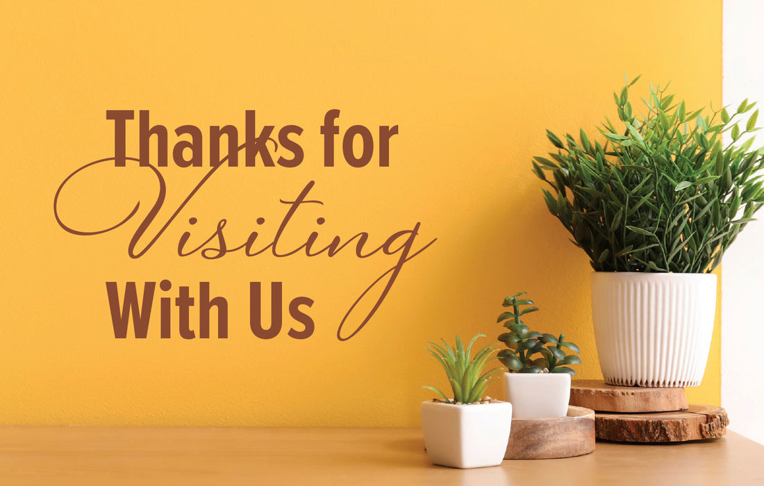 Visitor Postcard: Thanks for Visiting with Us (Pack of 25)