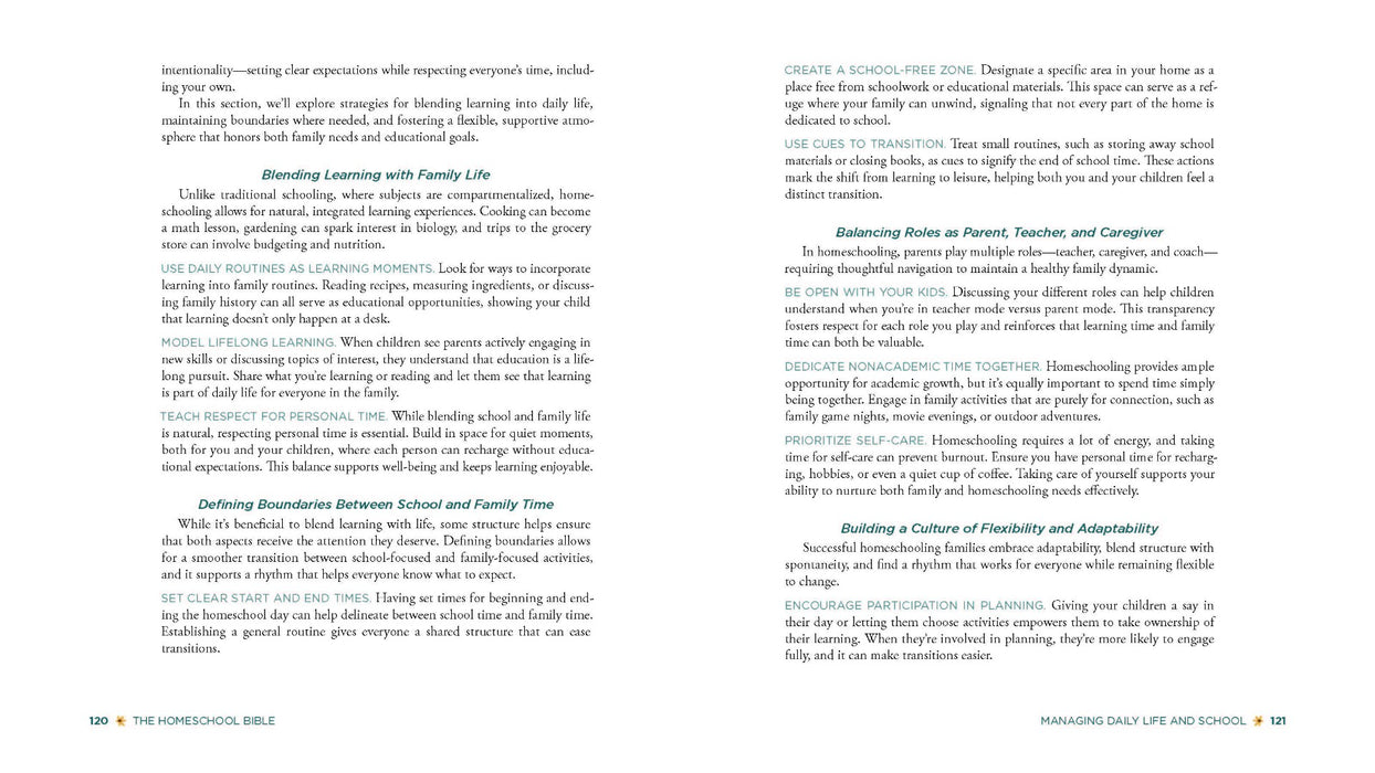 The Homeschool Bible