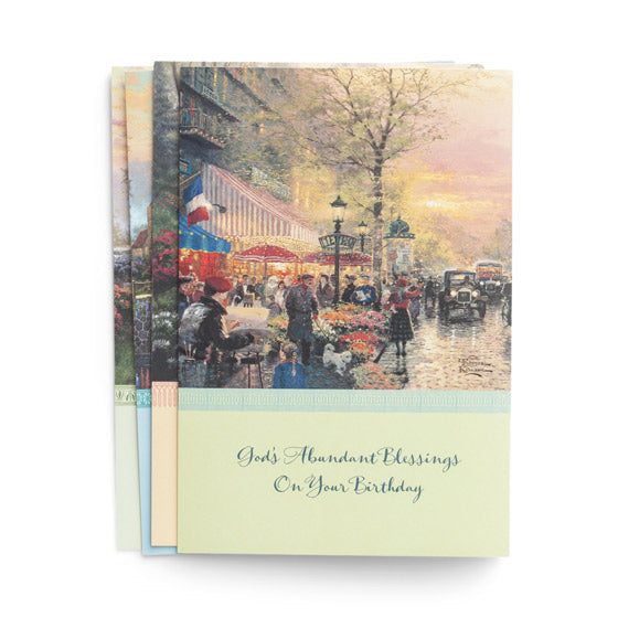 Thomas Kinkade - Birthday - 12 Boxed Cards