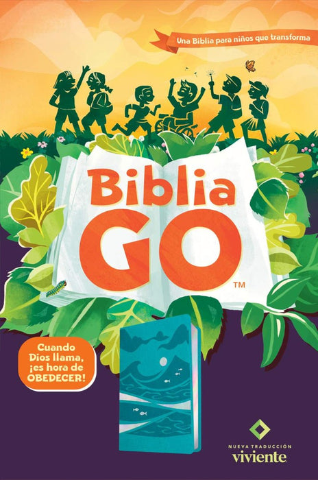 Biblia Go Para Niños NTV (Sentipiel, Verde Azulado)