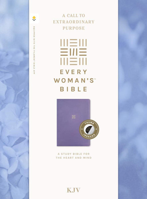 KJV Every Woman's Bible, Filament Ed., Periwinkle, Indexed