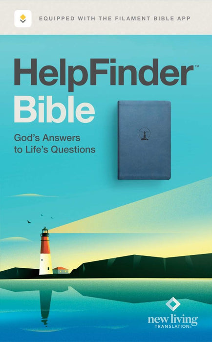 NLT Helpfinder Bible, Filament Enabled, Blue