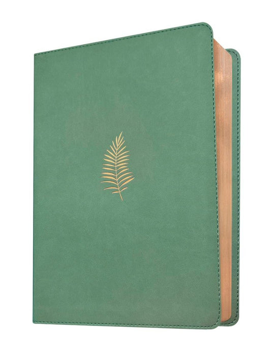 NLT Wide Margin Bible, Filament Enabled, Sage Green