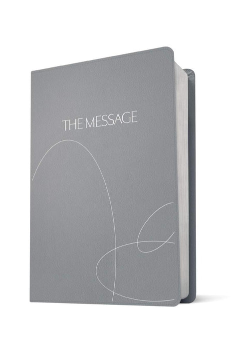 The Message Student Devotional Bible Stone Gray