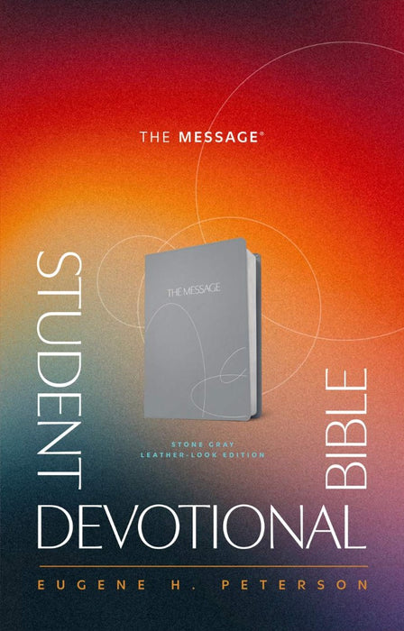 The Message Student Devotional Bible Stone Gray