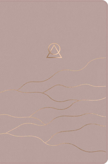 Message Women's Devotional Bible Large Print, Dusty Blush