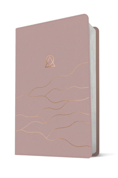 Message Women's Devotional Bible Large Print, Dusty Blush