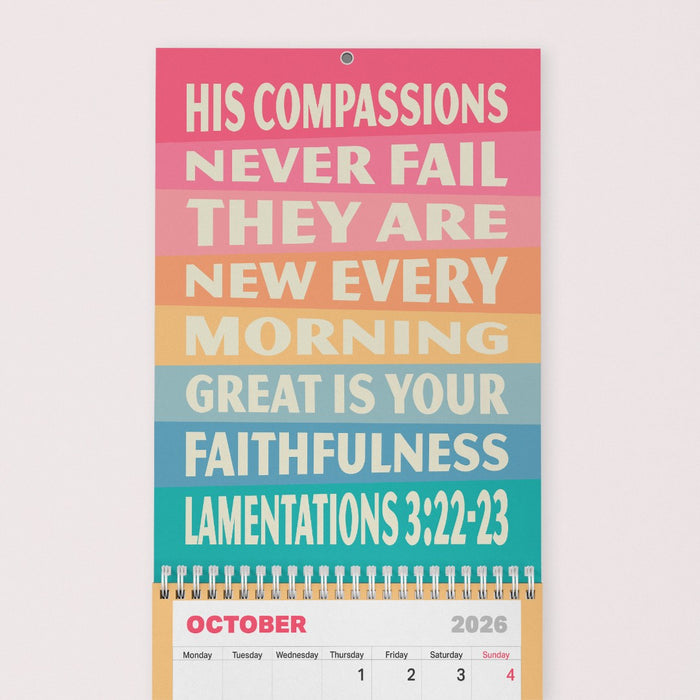 2026 His Compassions Never Fail Calendar