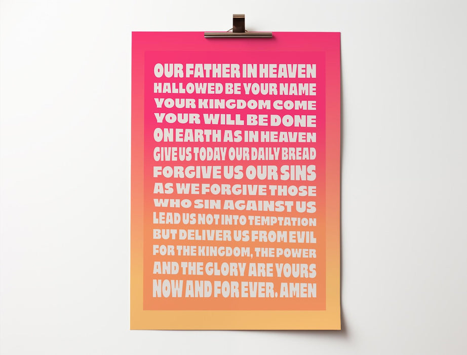 The Lord's Prayer A3 Print