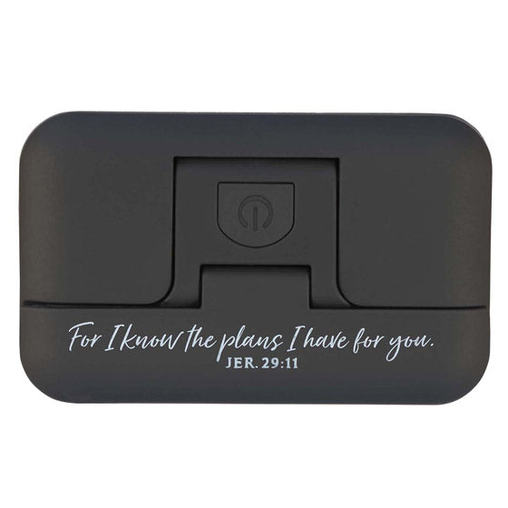 I Know The Plans Black Adjustable Clip-On Book Light - Jerem