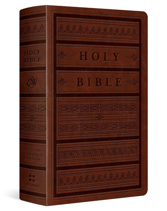 ESV Giant Print Personal Size Bible, Red Letter, Brown